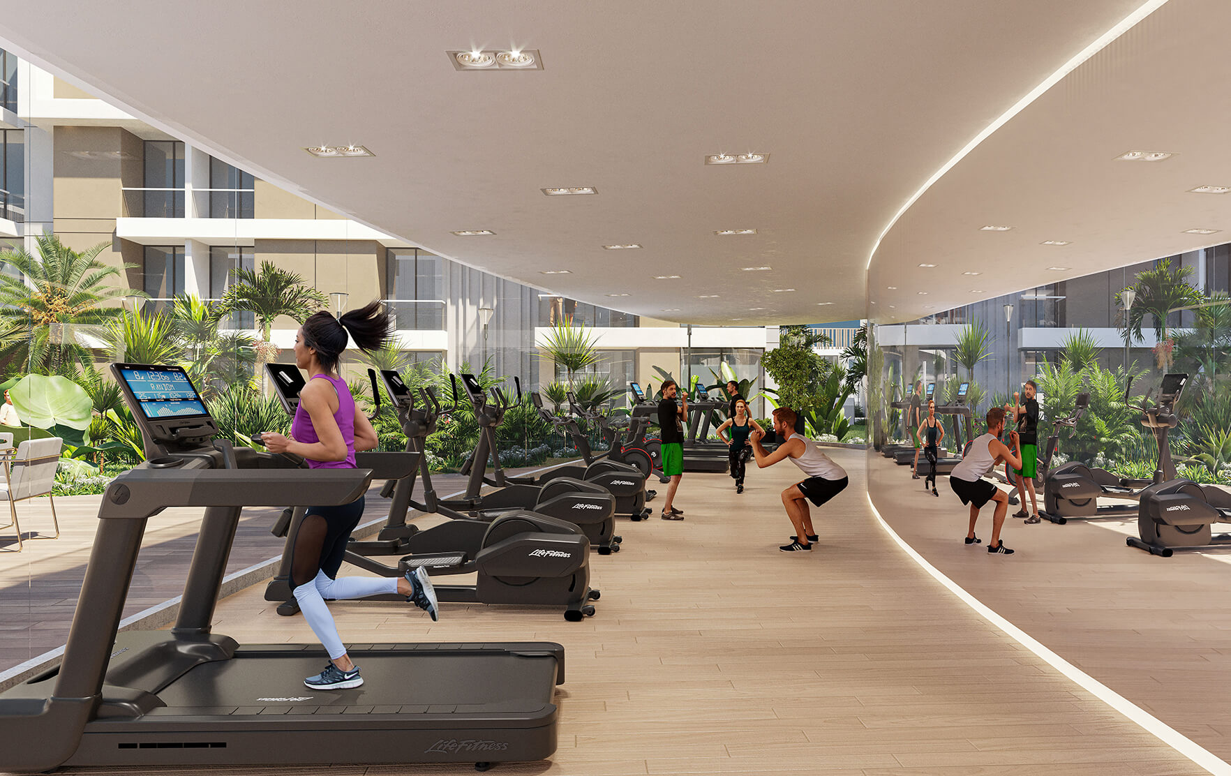 Modern health club with top-notch amenities at Torino by Oro24.